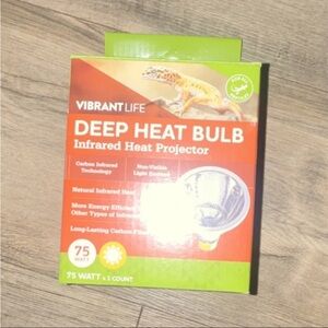 Vibrant Deep Heat Bulb — Bright Orange and Neon Green Packaging